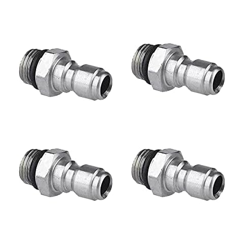 4 Pcs Stainless Steel Pressure Washer Adapters Cover