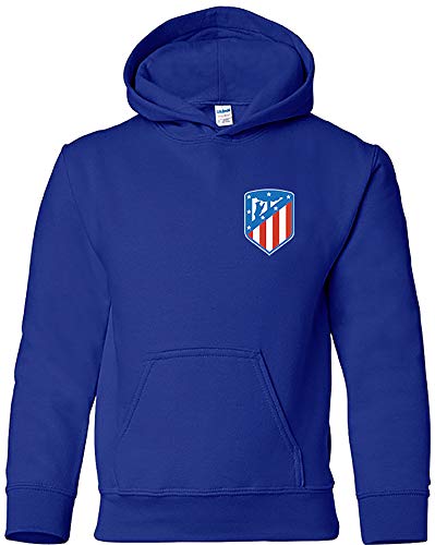 Sudadera Escudo Nuevo Adulto/Niño Camisetas del Atleti Colchoneras Rojiblancos ATM (9-11 años, Azulón)