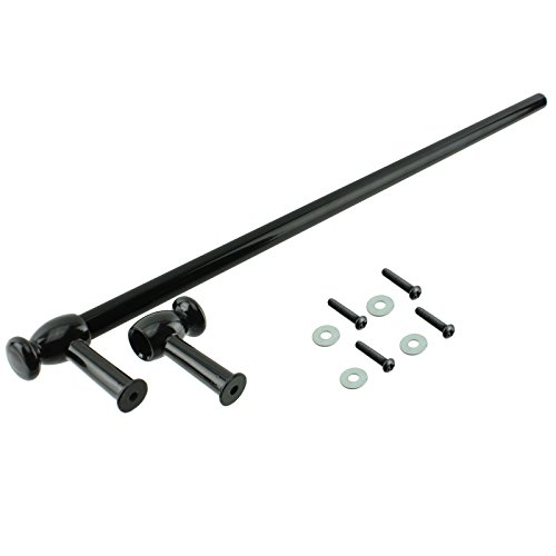 Spares2go colorfulbagsuk 'cortado a la' del horno de la cocina de la manija de puerta/(color negro) carril de toalla