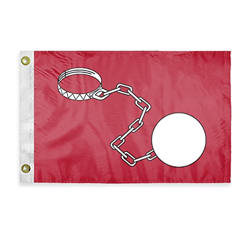 AGAS Wife Aboard Novelty Boat Flag - 12 x 18 inch - Double Sided Printed 200D Nylon - Solid Brass Eyelets Canvas Heading - Vivid Colors Fade Proof - Wife On Board Funny Boat Nautical Flag