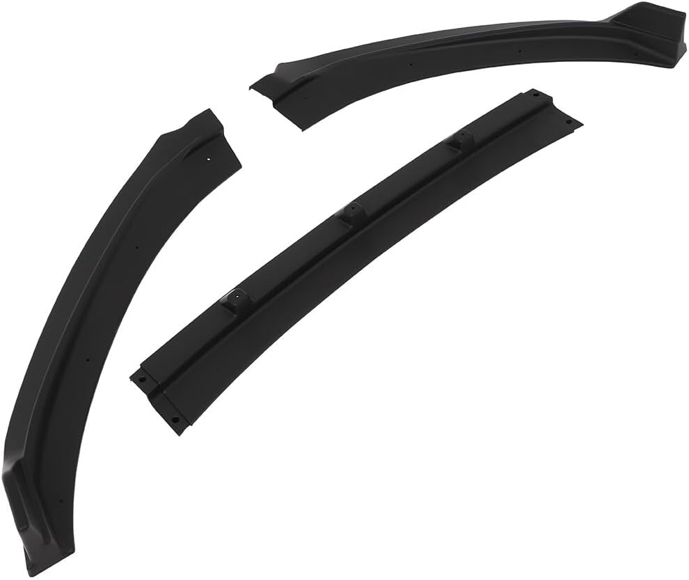 PP Front Lip Spoiler Automotive Fit for 2017-2018 for Hyundai for Elantra Front Lip Body Kit, Matte Black