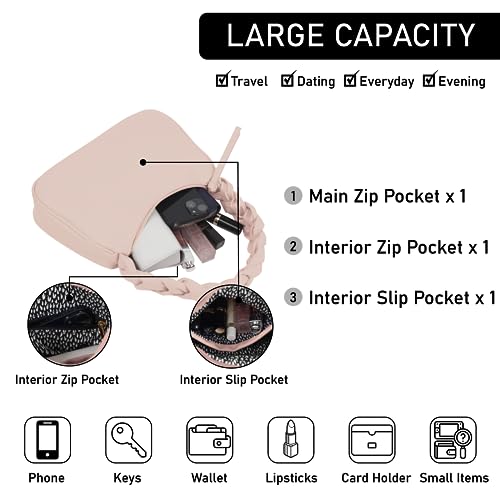 Image of Emperia Braided Top Handle Shoulder Bag For Women, Trendy Designer Small Hobo Tote Handbag
