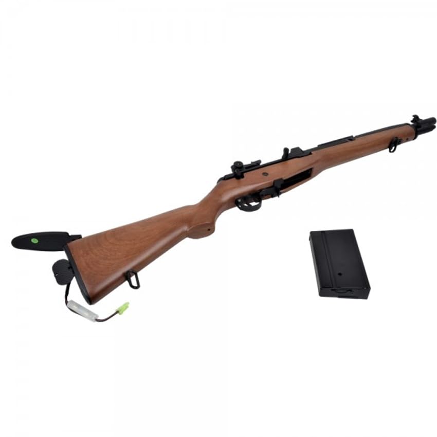 Cyma CM032W-SOC M14 elettrico (6 mm) | Fucile Airsoft calibro 6 mm + biberon 0,20 + occhiali protettivi (Potenza: 0,37 joule)