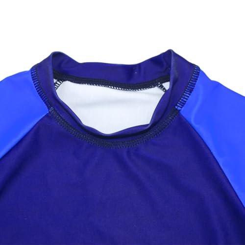 Image of Kids Short Sleeve Sunsuit Swimwear Boys Two Piece Rash-Guard-Sets Dinosaur Pattern