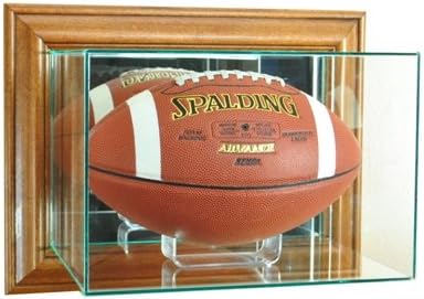Perfect Cases WMFB-W Wall Mounted Football Display case44; Walnut