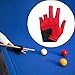 Lljsszr Billiards Glove Left Hand Snooker Accessory,Comfortable,Breathable,Pool Cue Mitt Snooker Cue Sport Glove for Indoor Adults, Red