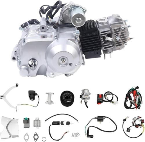 Moteur à quatre temps 125 cc, moteur thermique, semi-automatique avec marche arrière, moteur semi-automatique et marche arrière pour ATV 4 roues Buggy Kart