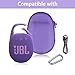 co2CREA Hard Carrying Case Replacement for JBL Clip 5 Waterproof Portable Mini Speaker (Purple Case)