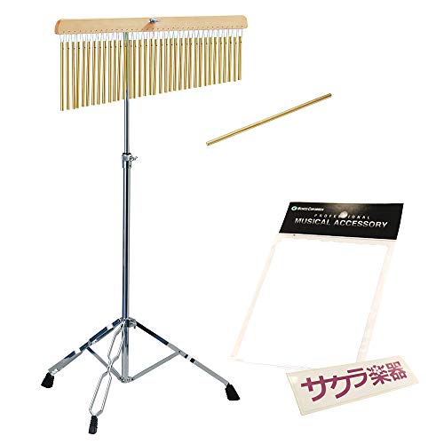 善吉】 ウインドチャイム 36本 スタンド付き メーカー不明 善吉