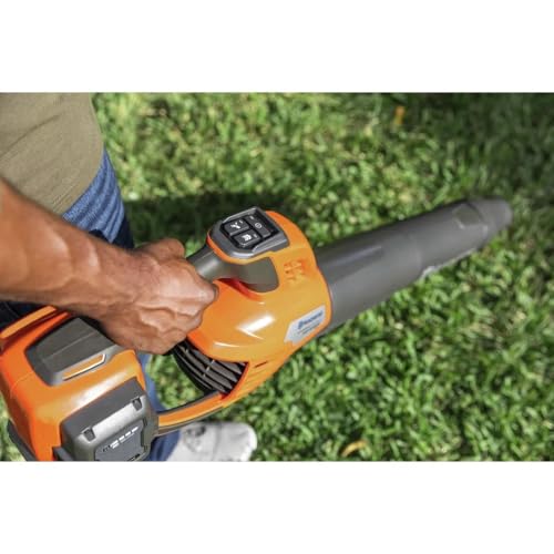 Husqvarna Leaf Blaster 350iB Battery Powered Cordless Leaf Blower, 200-MPH 800-CFM Blower with Brushless Motor and Quiet Operation, 40V Lithium-Ion 7.5 Ah Battery and Charger Included, 970569904