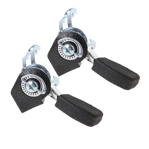 Uitndvyte 2 x Fahrrad-Schalthebel für Rechtshänder, Rechtshänder, Aluminiumlegierung, Öl-Fahrradzubehör