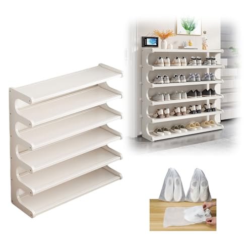 Support à chaussures en bambou de 30 cm pour ranger les petits espaces - 2