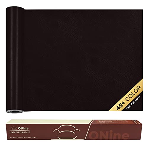Leather Repair Tape and Patch Kit - 16" x 60" Self-Adhesive for Furniture Upholstery