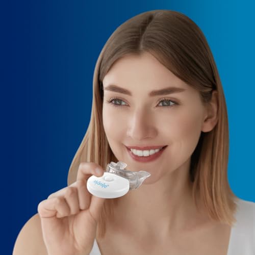 Image of MySmile Teeth Whitening Light with Mouth Trays- 5LED Powerful Accelerator Light Integrated with Smart Timer and Long Lasting Batteries(Teeth Whitening Gel Not Included)