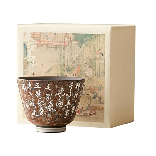 Liuyin Chinesische Kung-Fu-Teetasse, Liuyin Old Rock Mud Bell-Form, 80 ml