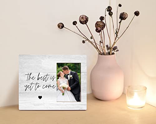 Orchroma Inspirational Quote The Best Is Yet To Come Picture Frame - Valentine's Day Engagement Wedding Gifts For Him Her Engaged Couples,Bride And Groom Photo Frame Gift,Love Remembrance Gift 8X10 In #TOP2