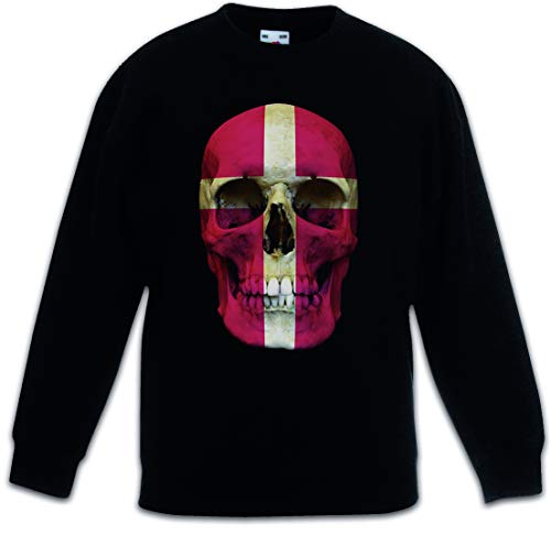 Pullover Danemark skull flag enfants fini les vêtements fragiles en noir