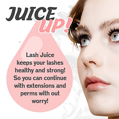 Lash Juice By Amber Lash, 3-In-1 Coating Essence And Sealant For Eyelashes With Extensions And Or Lift Perm, Protect And Nourish To Promote Healthy Eyelash Growth 15Ml / 0.51 Fl Oz (Clear) #TOP3