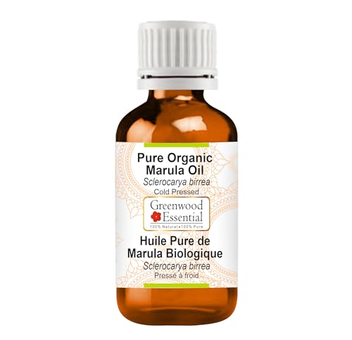 Image of Greenwood Essential Pure Organic Marula Oil (Sclerocarya birrea) | Cold Pressed | Natural | Undiluted | For Diluting Essential Oils | For Skin & Massage | Men & Women | 10ml