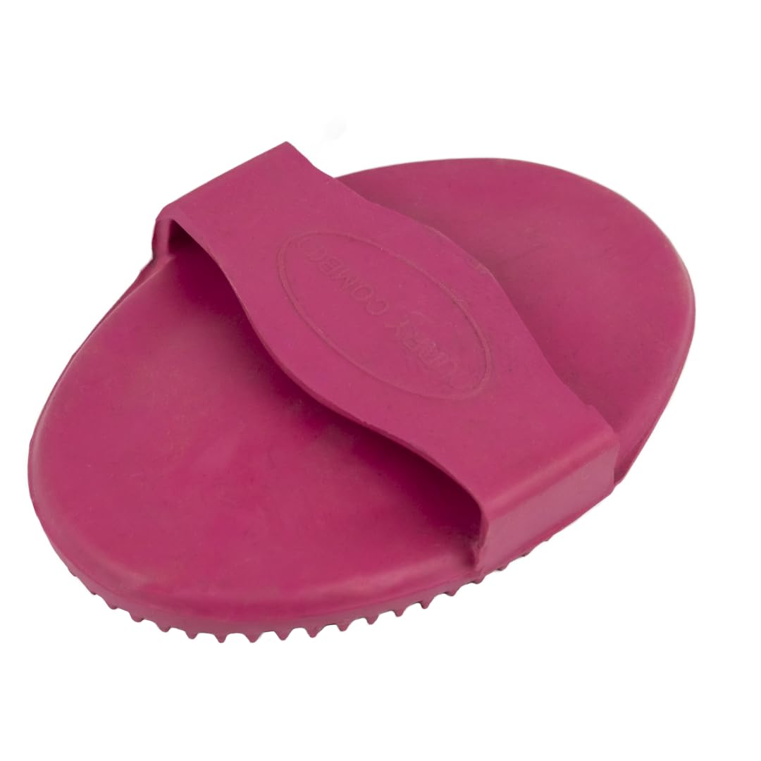GS Equestrian Rubber Curry Comb (Pink)