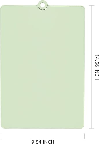 Vista 12 de Tabla de cortar de TPU para cocina, juego de 3 tablas de cortar seguras, tablas de cortar flexibles antideslizantes con ranura para jugos, Amarillo