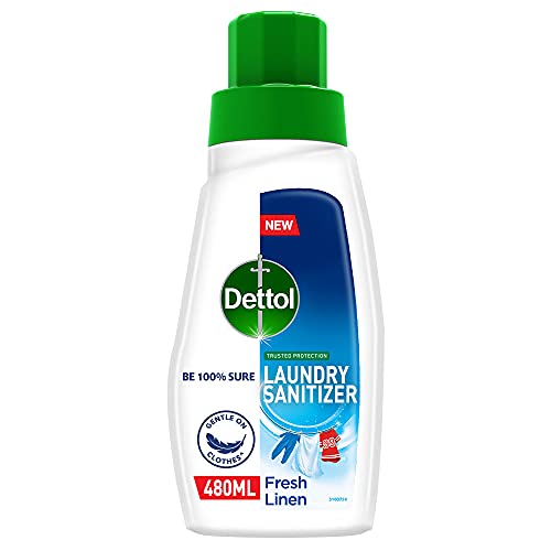 Dettol After Detergent Wash Liquid Laundry Sanitizer, Fresh Linen - 480ml