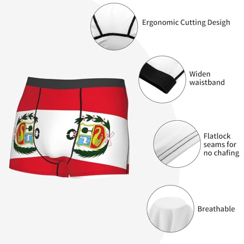 Mens Boxer Briefs Peru Flag Underwear Stylish Comfortable Boxer4