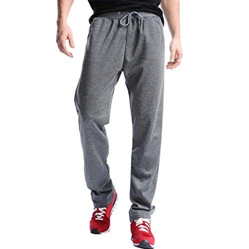 Xinantime_Pantalones de hombre Pantalones deportivos para hombres Pantalones Hip hop Jogging Sweatpants Pantalones Jogger Xinan (L, Gris oscuro)