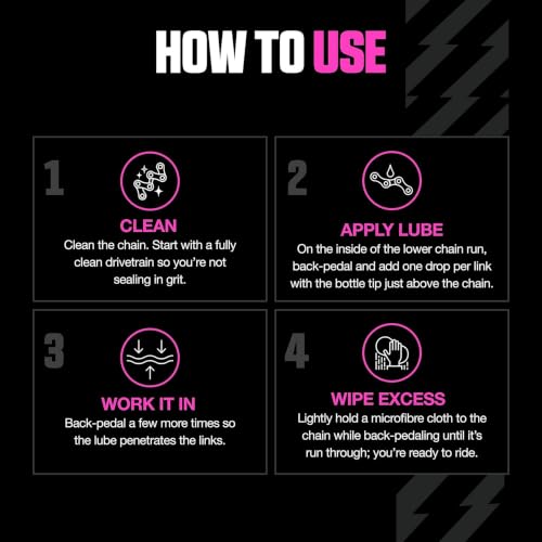 Image of Muc-Off Bio Dry Bike Chain Lube 4.06 fl oz - Wax-Based Formula for Smooth Gear Shifts