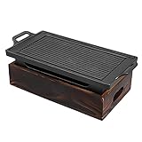 Fácil de usar: no es necesario instalar la parrilla. Cuando esté asando al aire libre, solo tiene que bajar las patas plegables para empezar a asar. También hay brazaletes en ambos lados de la parrilla para facilitar su transporte.