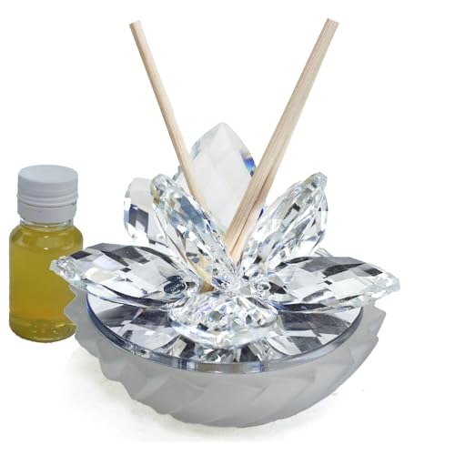 DLM - Profumatore In Vetro Con Angelo Angioletto Cuore In Legno Diffusore Per Ambienti Profumo 31402
