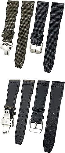 Correa de nylon de 20 mm de 21 mm compatible con reloj de lona textil 4