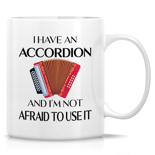 Retreez Funny Mug for Accordionist – 11 Oz Ceramic Coffee or Tea Cup – Hilarious Gift for Accordion Player, Musician, Polka Lover – Birthday, Appreciation Gift for Music Teacher, Band Member, Coworker