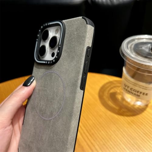 Coque pour iPhone 13 antichoc verte avec cadre imprimé et fixation magnétique intégrée - 6