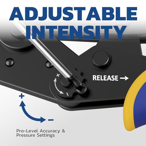 Haisstronica Crimping Tool for Non-Insulated Open Barrel Terminals Receptacles,AWG 22-10 Ratchet Wire Crimper Tool,Wire Terminal Crimper HS-5327