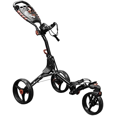 EZE Glide Unisex Compact+ 360 Golf Trolley, Charcoal/Red, One Size UK Cover