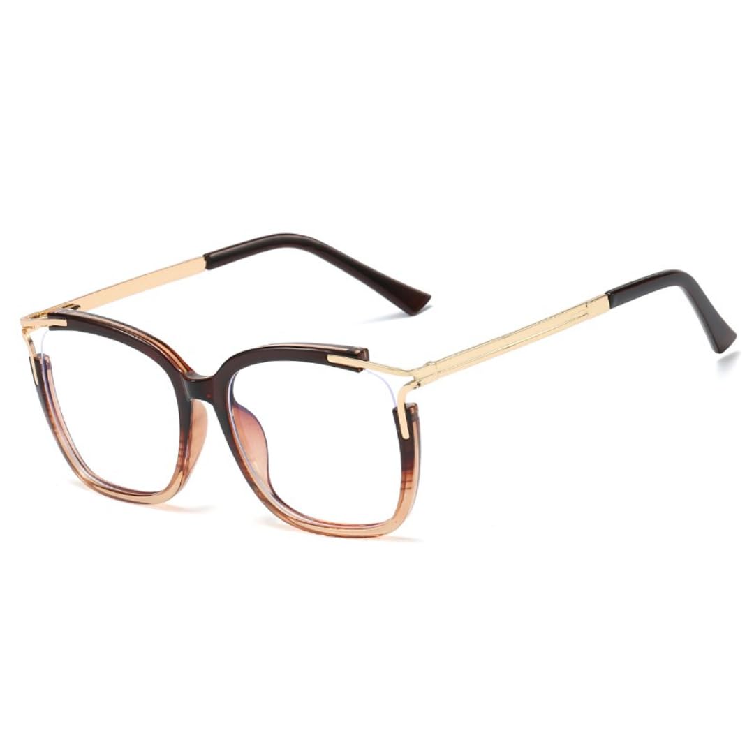 Modne damskie okulary korekcyjne z pełną oprawką, kocie oko, UV400