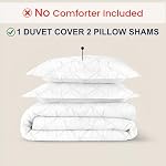 Kotton Culture 600 Thread Count Pinch 3 Piece Duvet Cover Set 100% Egyptian Cotton Breathable All Season Comforter Cover with Zipper Closure & Corner Ties (White, Oversized King)