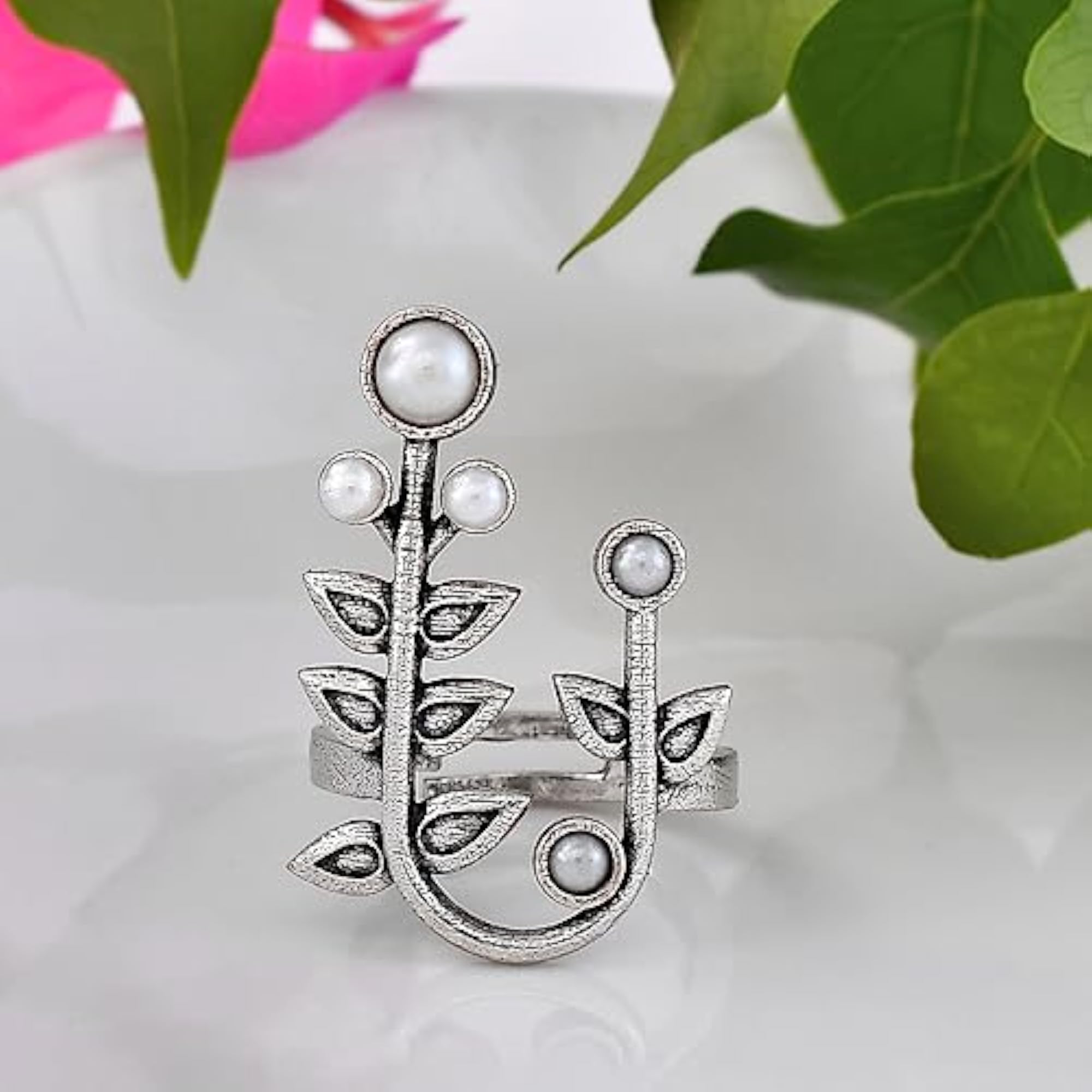 Fresh Fern Flora Ring for Nature Lovers
