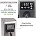 KJLYLPP 1450W Automatic Milk Frother, Commercial Stainless Steel Coffee Frothing Machine with Memory Function, 40C-90C/104 F-194F