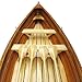 Old Modern Handicrafts Wooden Whitehall Row Boat with Composite Reinforcement & Gelcoat (204L x 53.1W x 29.9H) – Handmade Nautical Décor Gift