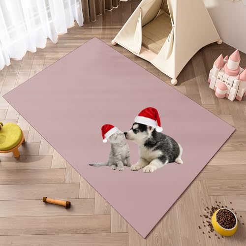 FabriGBrix PVC ���ی�}�b�g �h�� �L���~���J�[�y�b�g �y�b�g�V�[�c �􂦂� �唻 80×120cm 100×140cm 160×200cm �g�C�����~���}�b�g ���L�e�p �N�b�V���� ����4mm �h�A ���L �h�� �R�� �J�b�g�\ �t�F���X�E