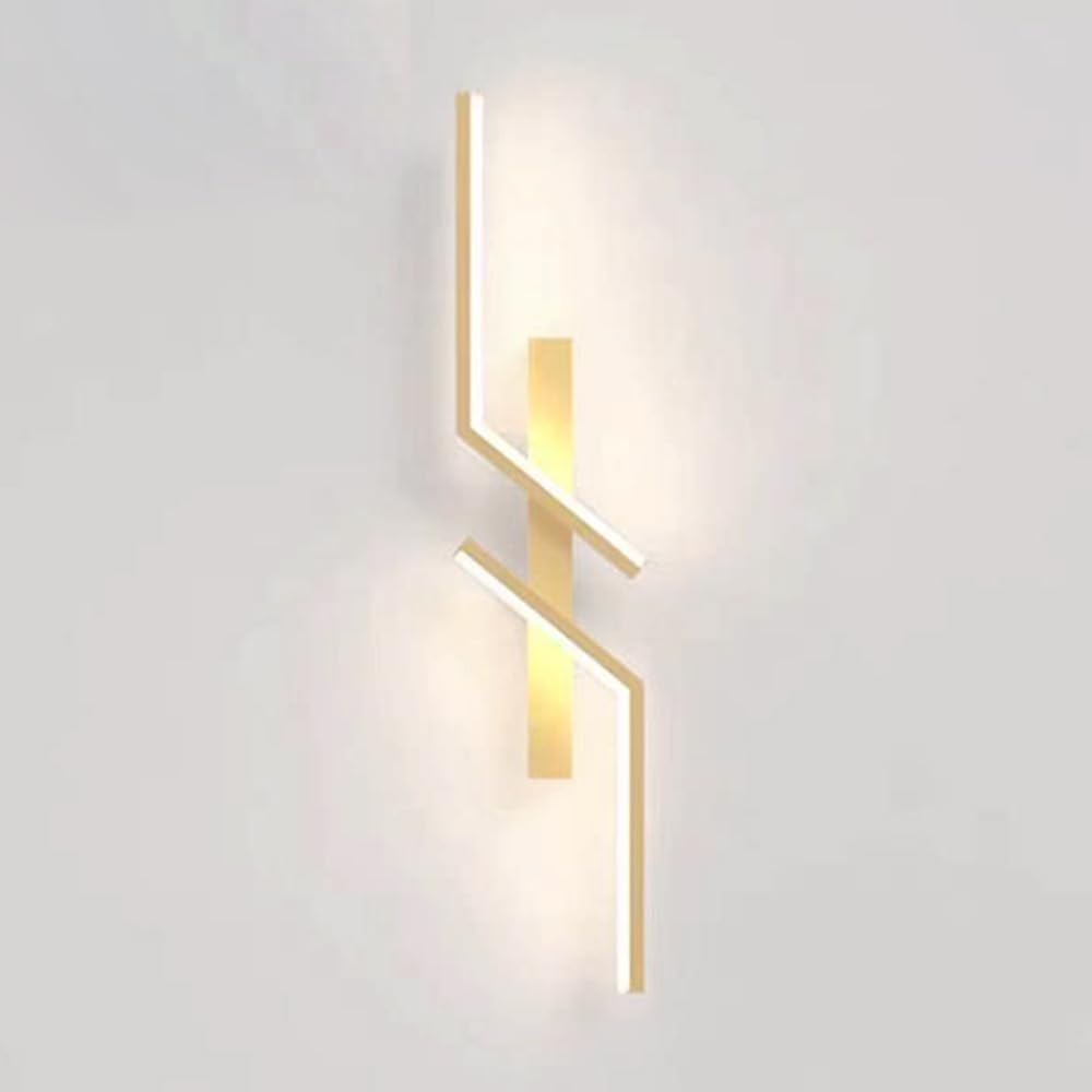 HUAYUSEDF D Wall Sconce Modern Linear Lamp Vanity Light Long Strip Sconces Den Metal Lighting Fixture for Living Room Bedroom Hallway Wash Lights,3000K60Cm/4000K/120Cm