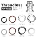 WFS AH.47 1 Inch Threaded Bike Headset - CNC Alloy, External Cup, Sealed Bearings, 1