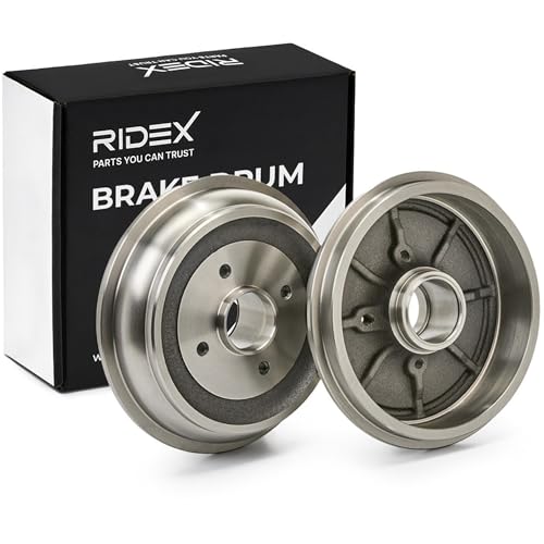 RIDEX Tamburo freno Posteriore 123B0238 Tamburi Dei Freni 2x Ø228mm