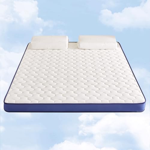 Peiaw Colchón de Espuma Viscoelástica de Presión Cero con Sistema de Soporte de 6 Zonas | Fundida de Punto Premium con Acolchado Hexagonal | Diseño Plegable y Enrollable(6cm,90x190cm)