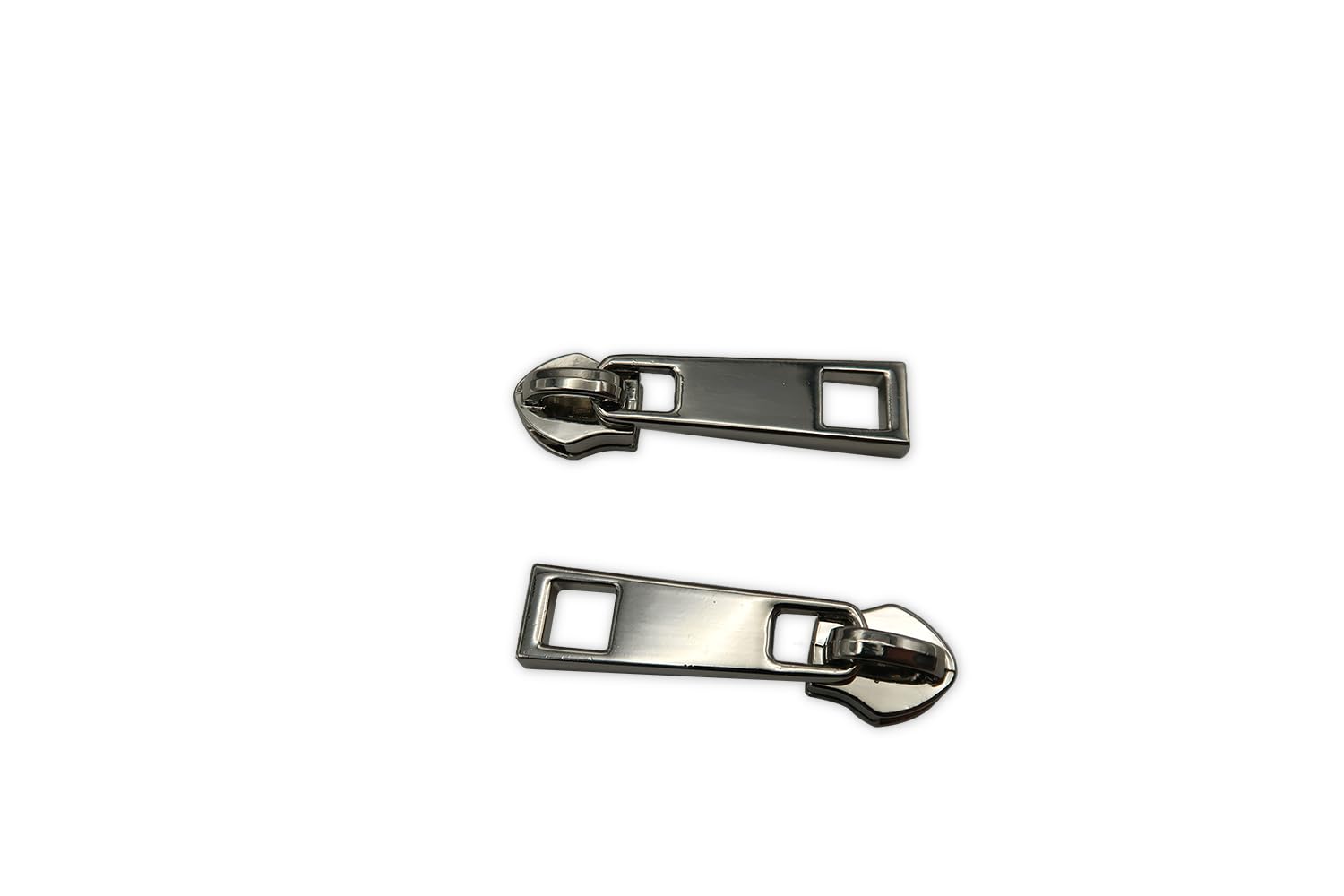 HOLSHUN #5 Zipper Sliders Zipper Pull 30pcs Bulk Heavy Duty Metal Silver Pulls for #5 Nylon Coil Zippers Replacement #5 Sliders for Luggage Luxury Bag