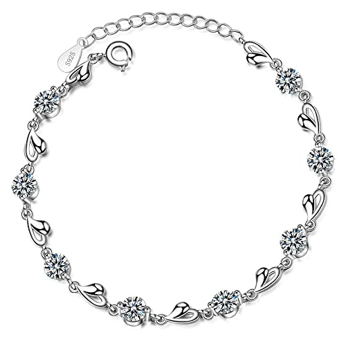 Bracelet diamant moissanite taille cœur pour illuminer vos tenues de soirée chic