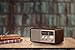 Sangean WR-16SE AM/FM/Bluetooth/Aux-in/USB Phone Charging 45th Anniversary Special Edition Wooden Cabinet Radio (Dark Walnut with Rose Gold)