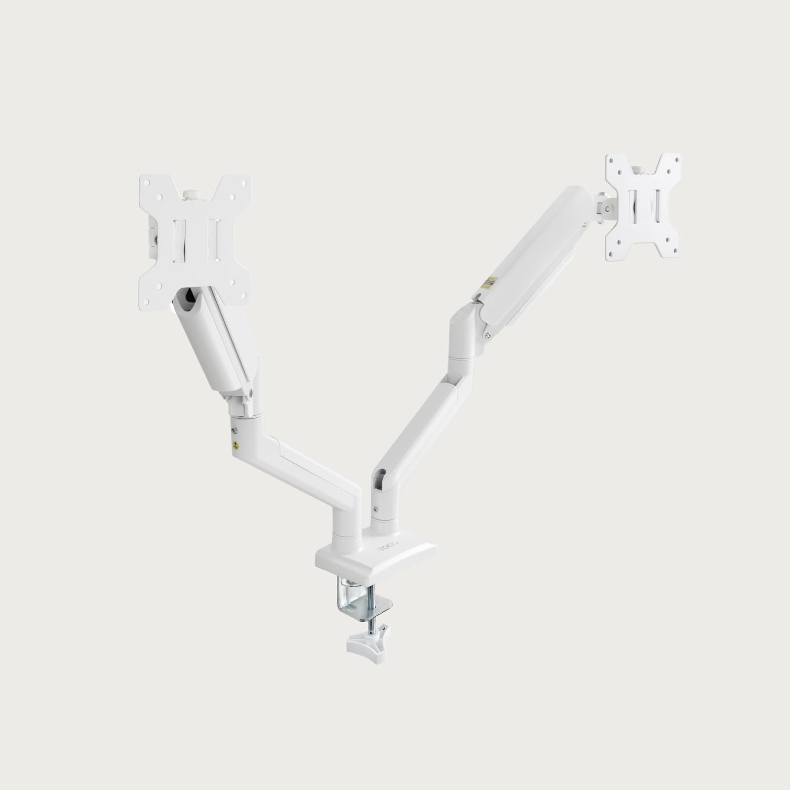 TOOQ DB1434TNR-W - Support de Bureau pour 2 écrans 13”-34”, Couleur Blanche